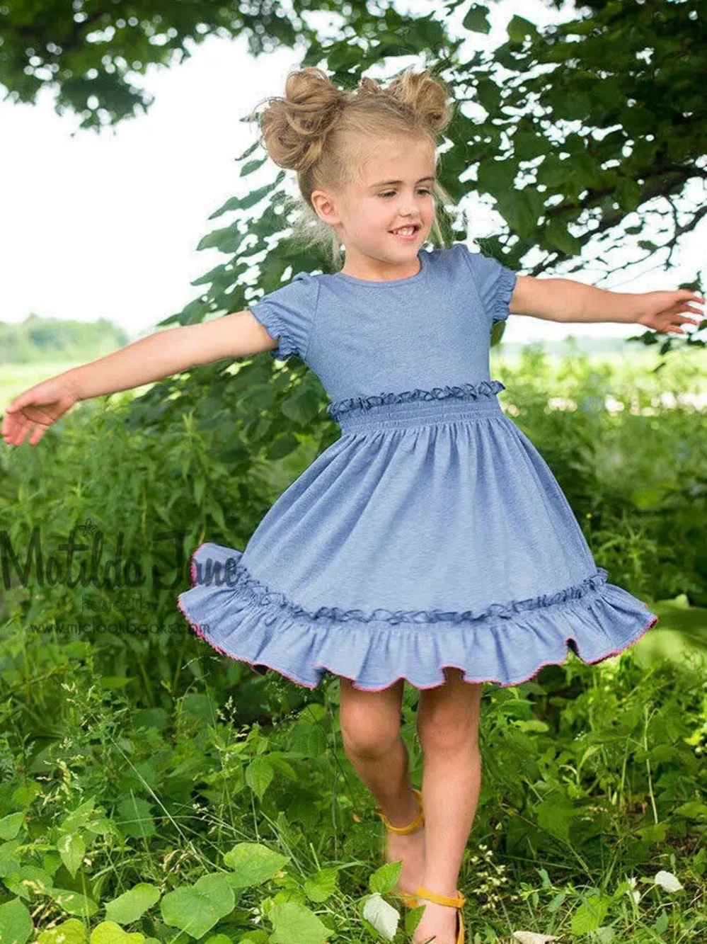 Matilda Jane Perfectly Paired Lap Dress Size 4 - Picture 4 of 4